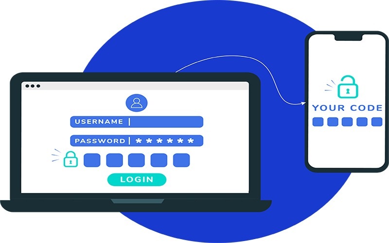 تصویری از احراز هویت دو عاملی 