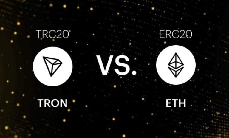 تصویری از تفاوت تتر TRC20 با تتر ERC20 چیست؟ کدام یک بهتر است؟