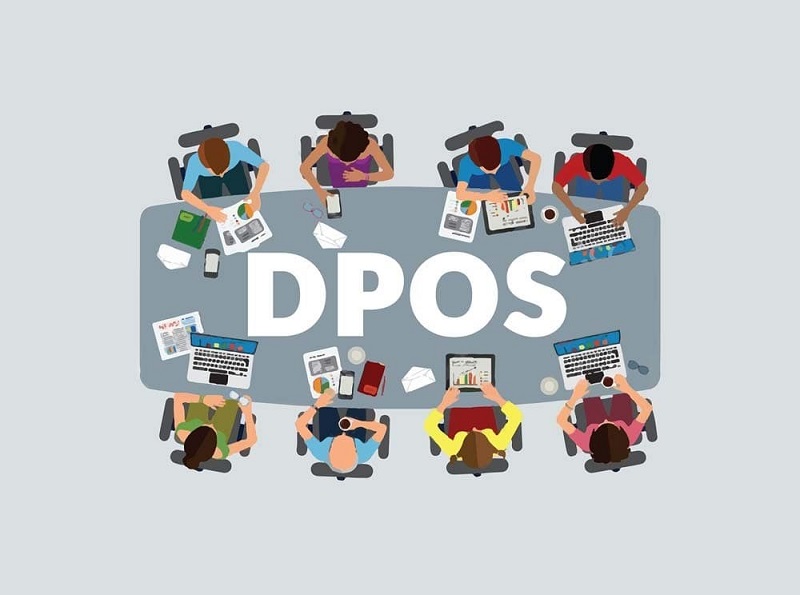 تصویری از الگوریتم اجماع اثبات سهام نمایندگی(DPoS) 