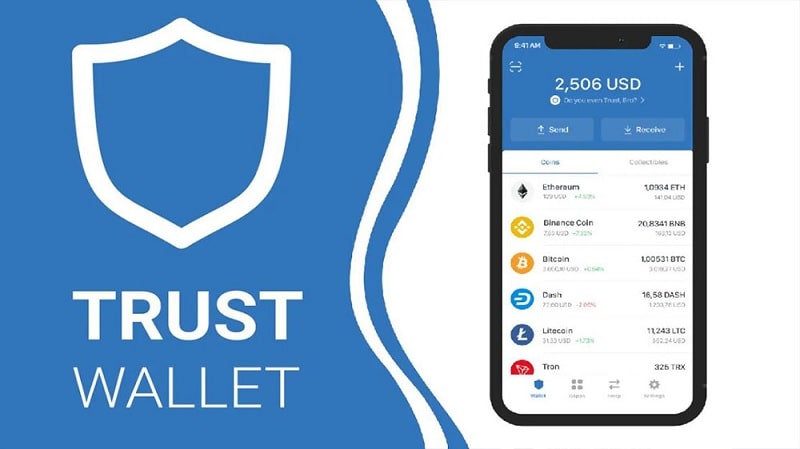 تصویری از کیف پول تراست ولت (Trust Wallet)