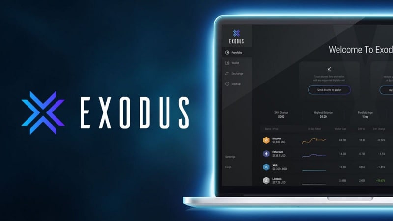 تصویری از اکسودوس (Exodus Wallet)