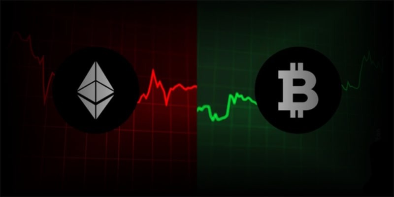 بیت کوین و اتریوم در مقابل هم
